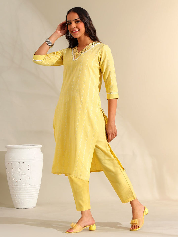 Motif Etnik Wanita Mamicha Cermin Biasa Berfungsi Kurta Kapas Tulen dengan Seluar
