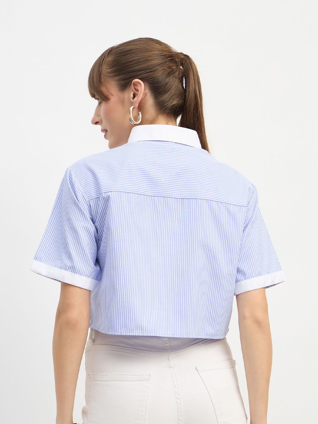 SASSAFRAS Women Striped Casual Shirt