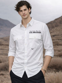 ADRO Classic Printed Cotton Twill Cargo Baju Kasual