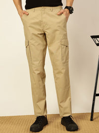 Thomas Scott Men Cricket Club Collection Cotton Mid-Rise Cargos Trousers