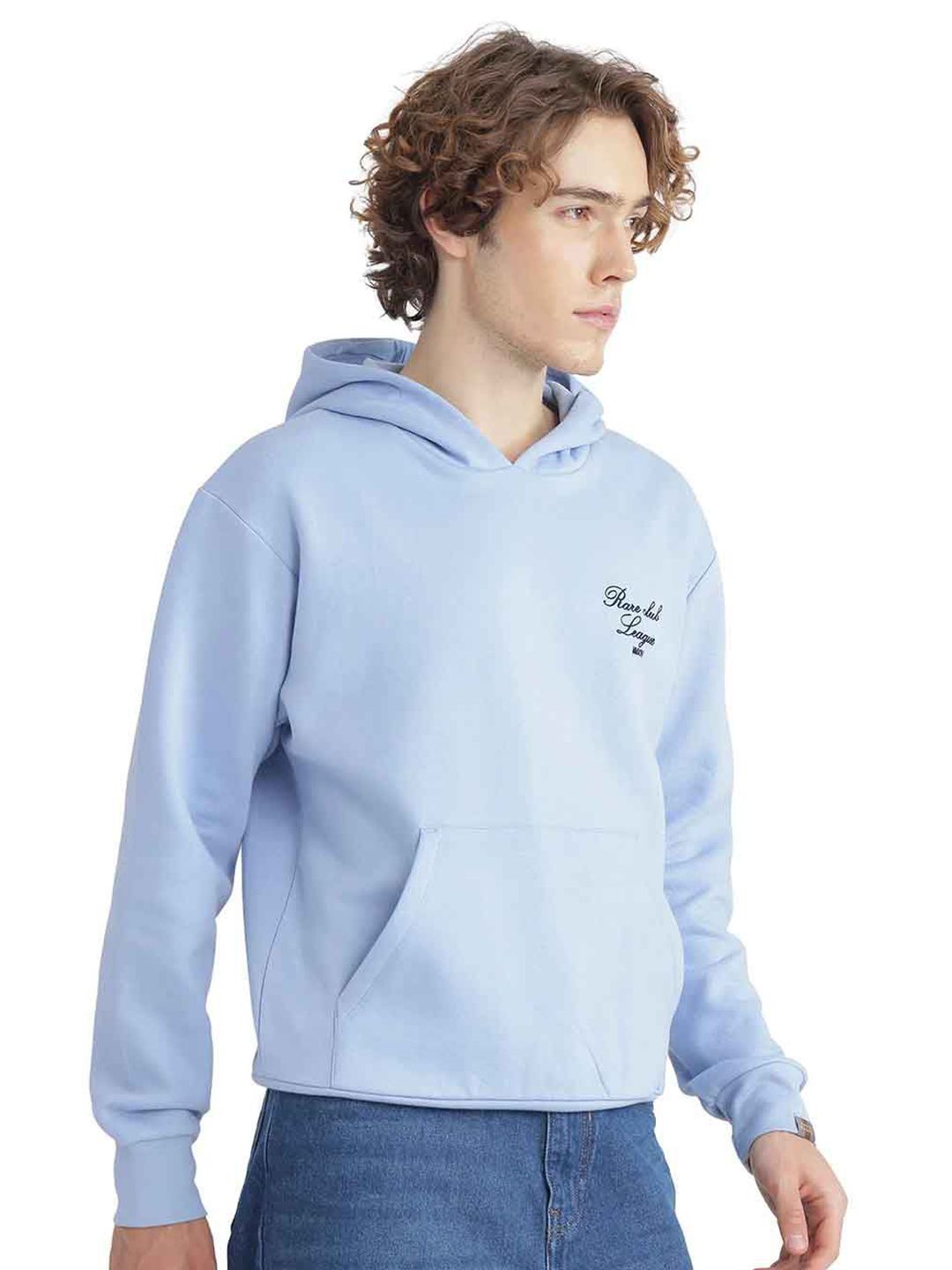 RARE RABBIT Men Printed Hooded Sweatshirt