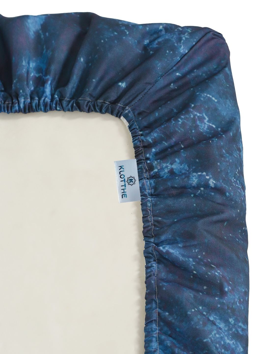 KLOTTHE Biru Abstrak Bercetak 400 TC Cadar King Superfine