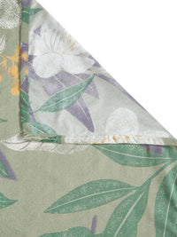 Cadar Bujang Aura Green & White Floral 300 TC dengan 1 Sarung Bantal