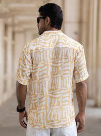 Powerlook Men Horizontal Stripes Opaque Printed Casual Shirt