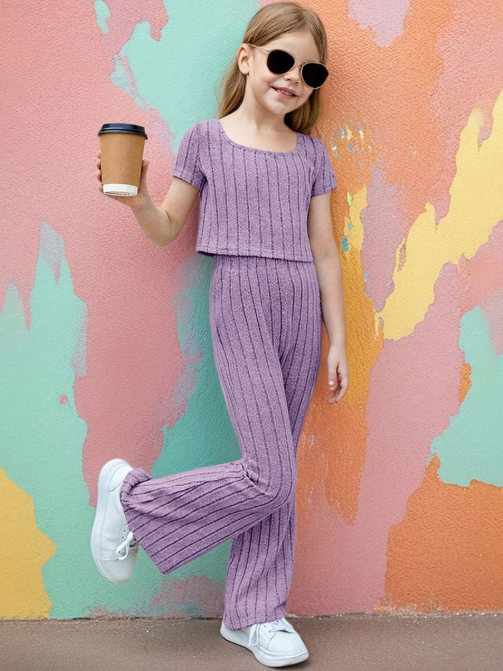 YK Girls Top With Trousers