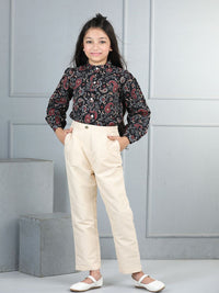 Cutiekins Girls Printed Top with Trousers