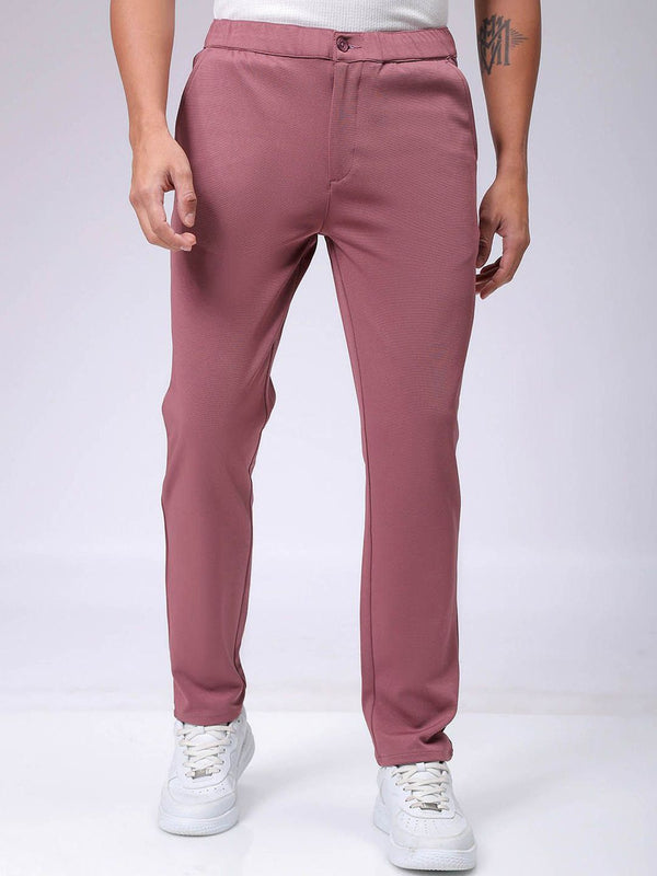 The Indian Garage Co. X Luxe Men Textured Slim Fit Trousers