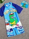 YK Girls Printed Round Neck Legsuit