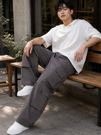 Eszett Seluar Kapas Cargos Regular Fit Mid-Rise Lelaki