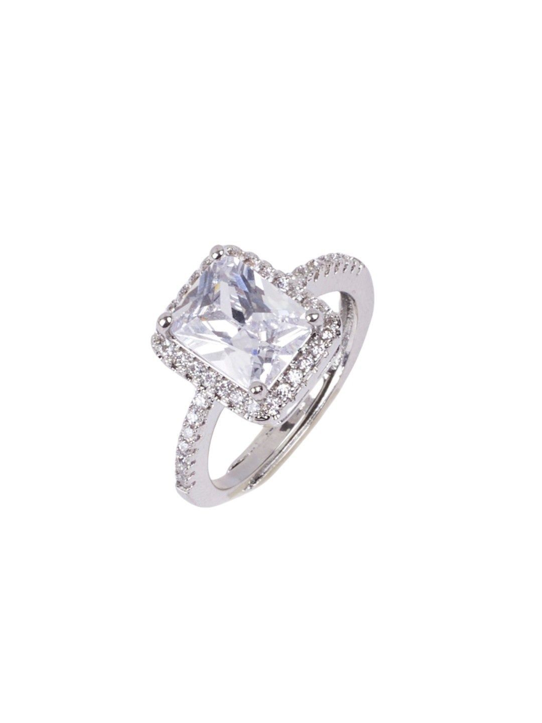 Cincin jari solitaire solitaire berlapis asin