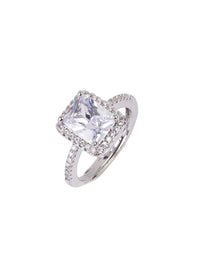 Cincin jari solitaire solitaire berlapis asin