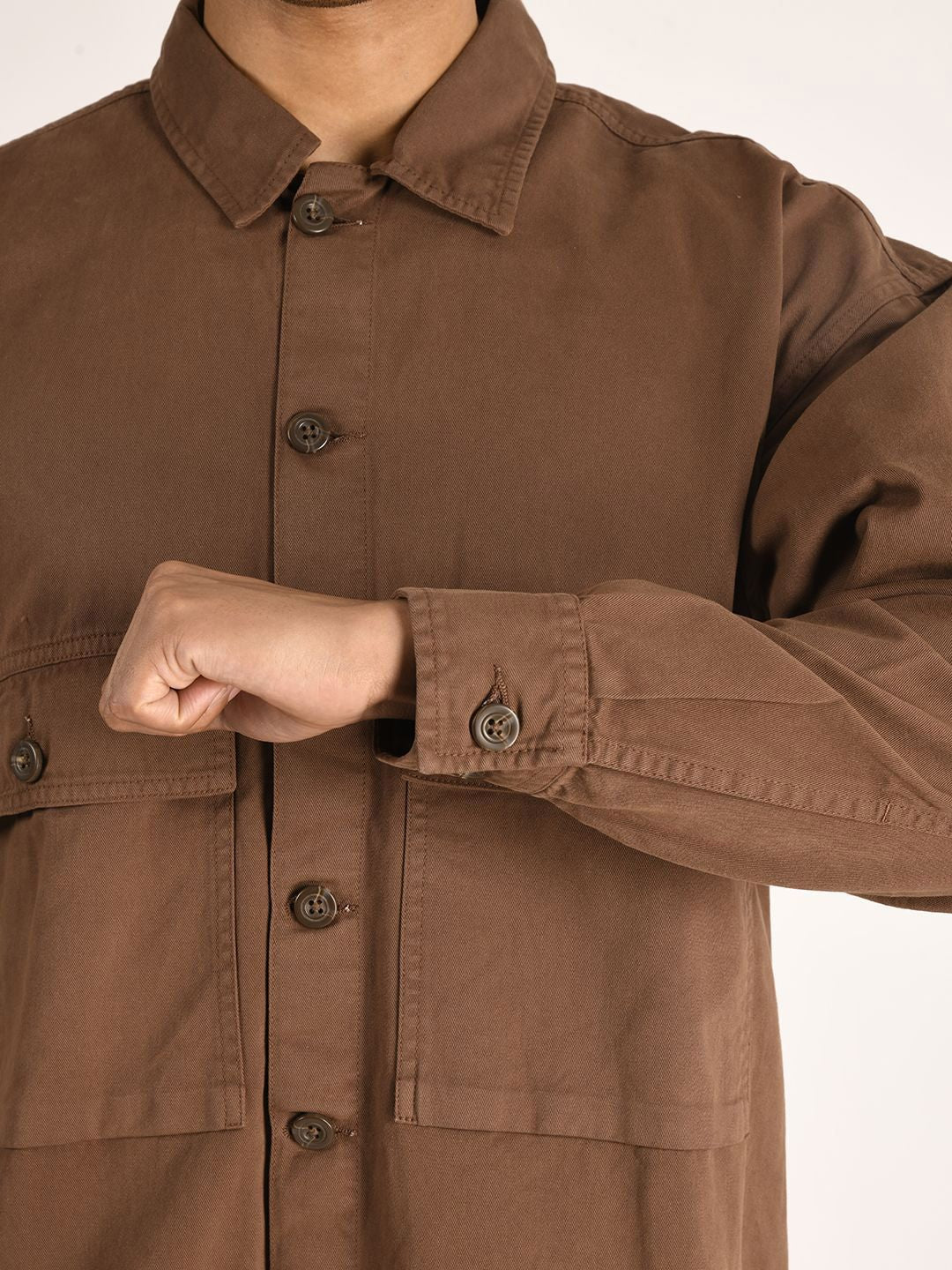 Bene Kleed Men Solid Oversized Pure Cotton Tailored Jacket