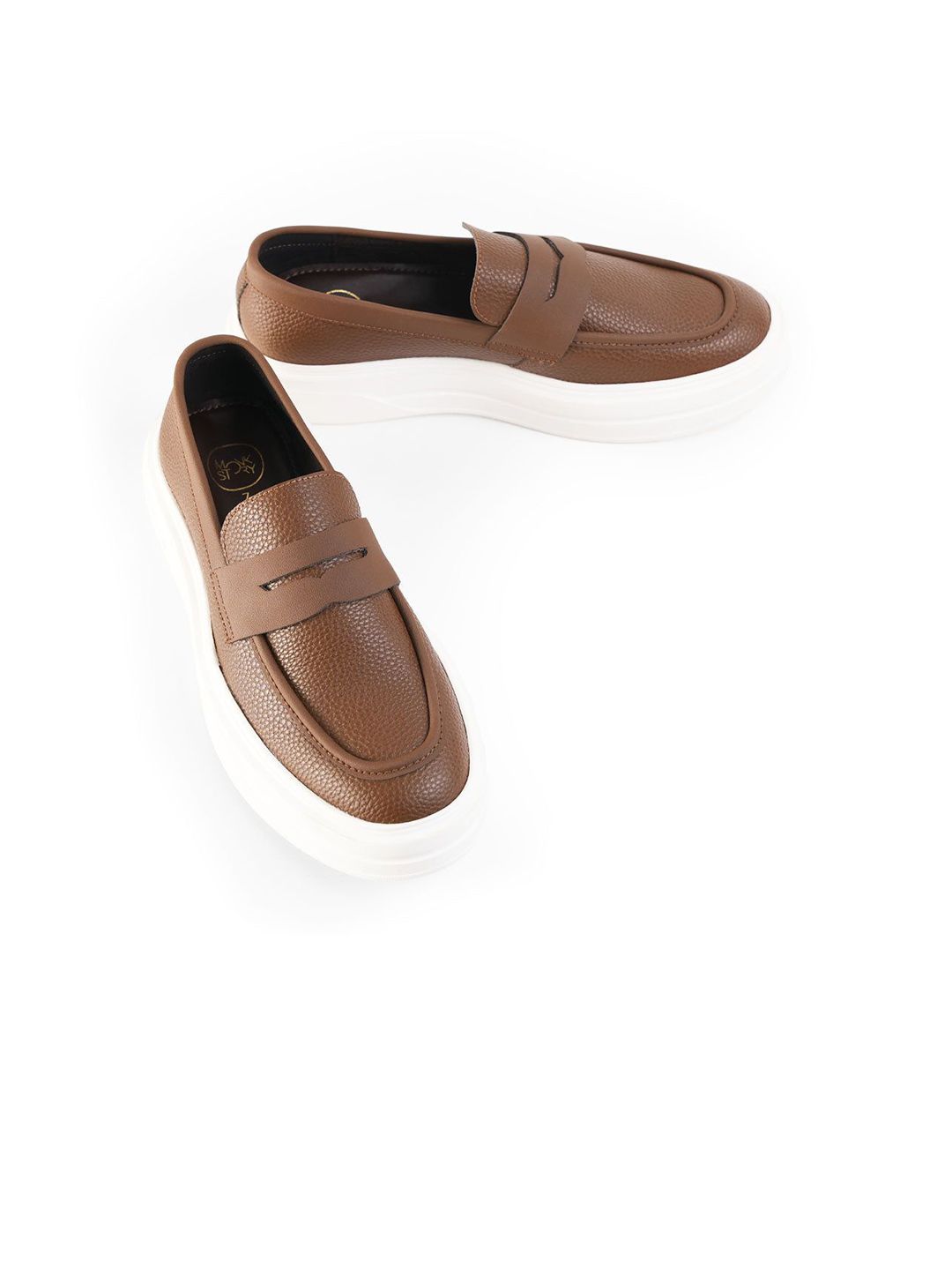 MONKSTORY Chunky Luxe Slip-On Sneakers - Tabac Brown