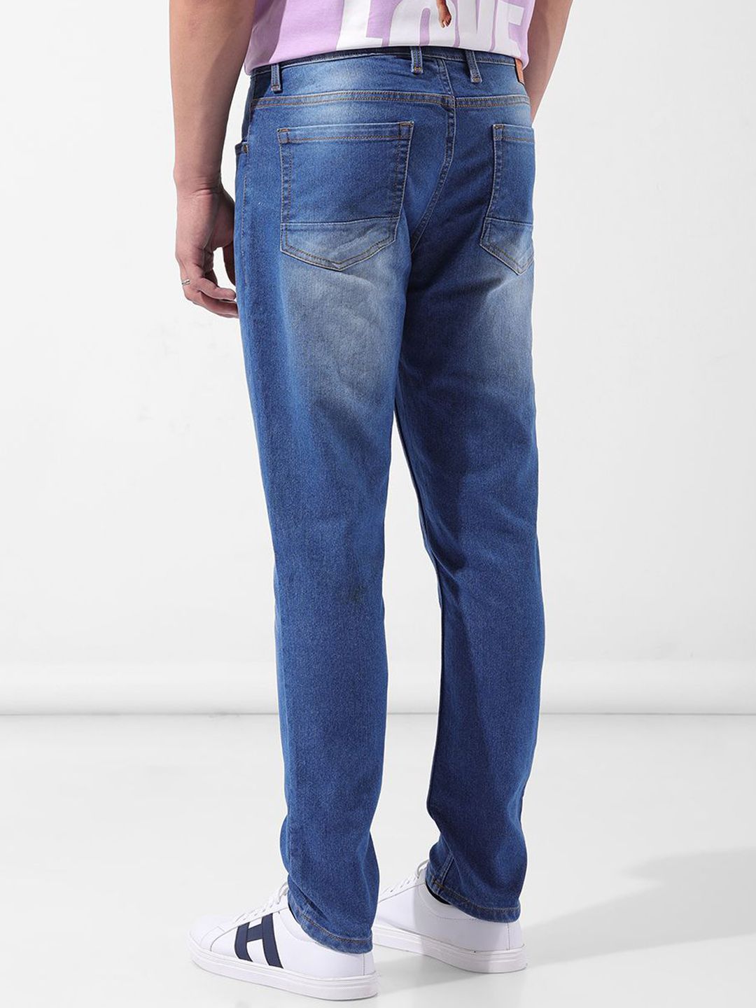 The Indian Garage Co Men Slim Fit Mid-Rise Stretchable Jeans