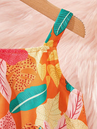 YK Girls Printed Basic Jumpsuit
