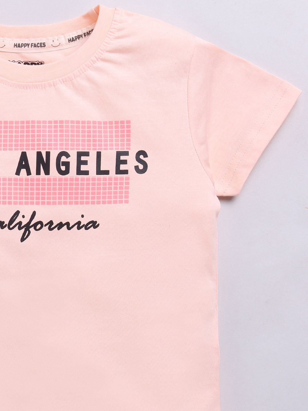 Happy Faces Boys Pure Cotton Typography Printed T-shirt