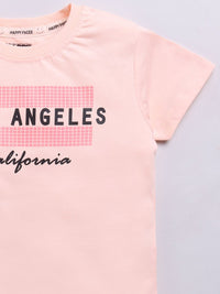 Happy Faces Boys Pure Cotton Typography Printed T-shirt
