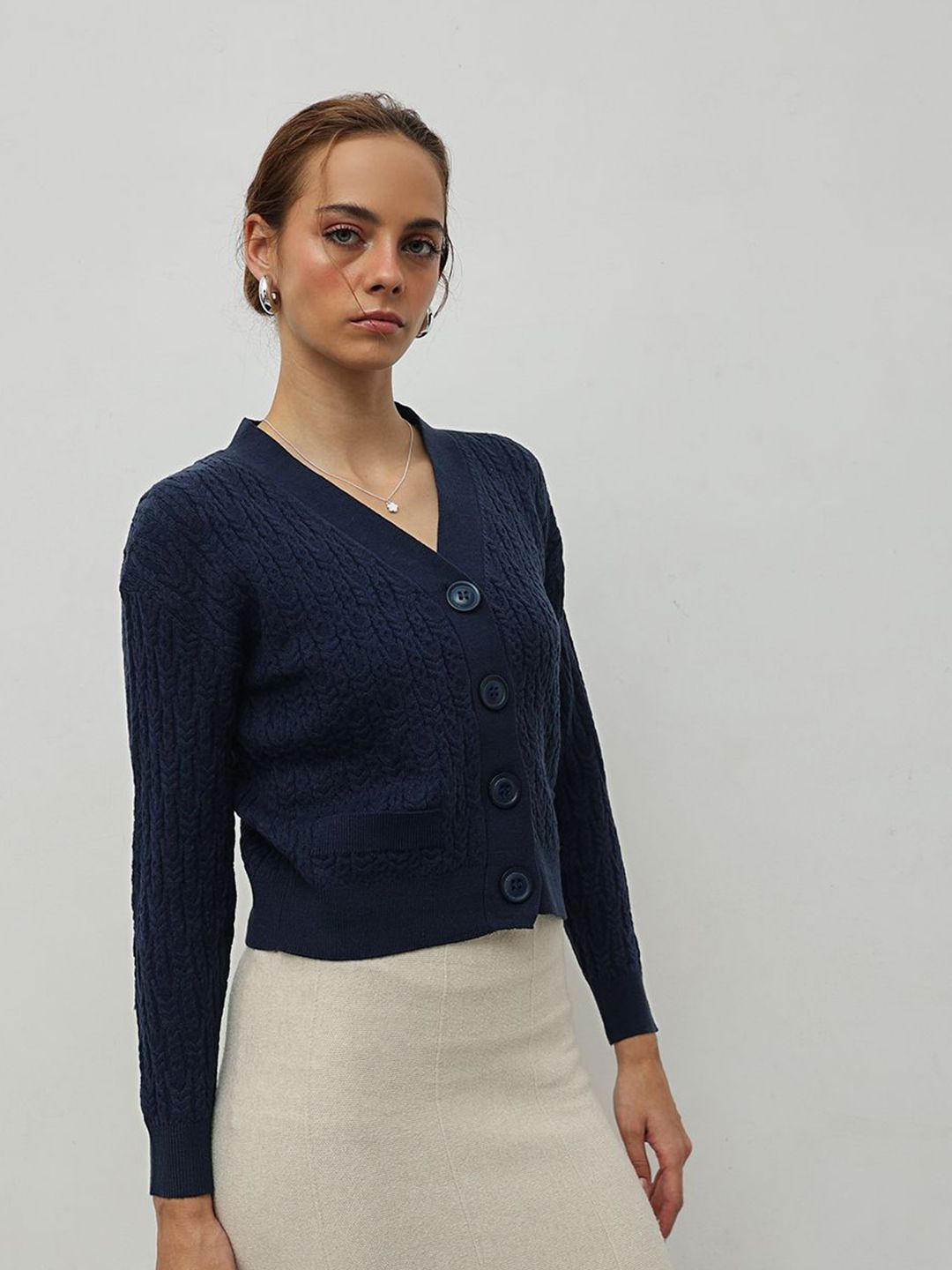 STREET 9 Women Cable Knit Cardigan
