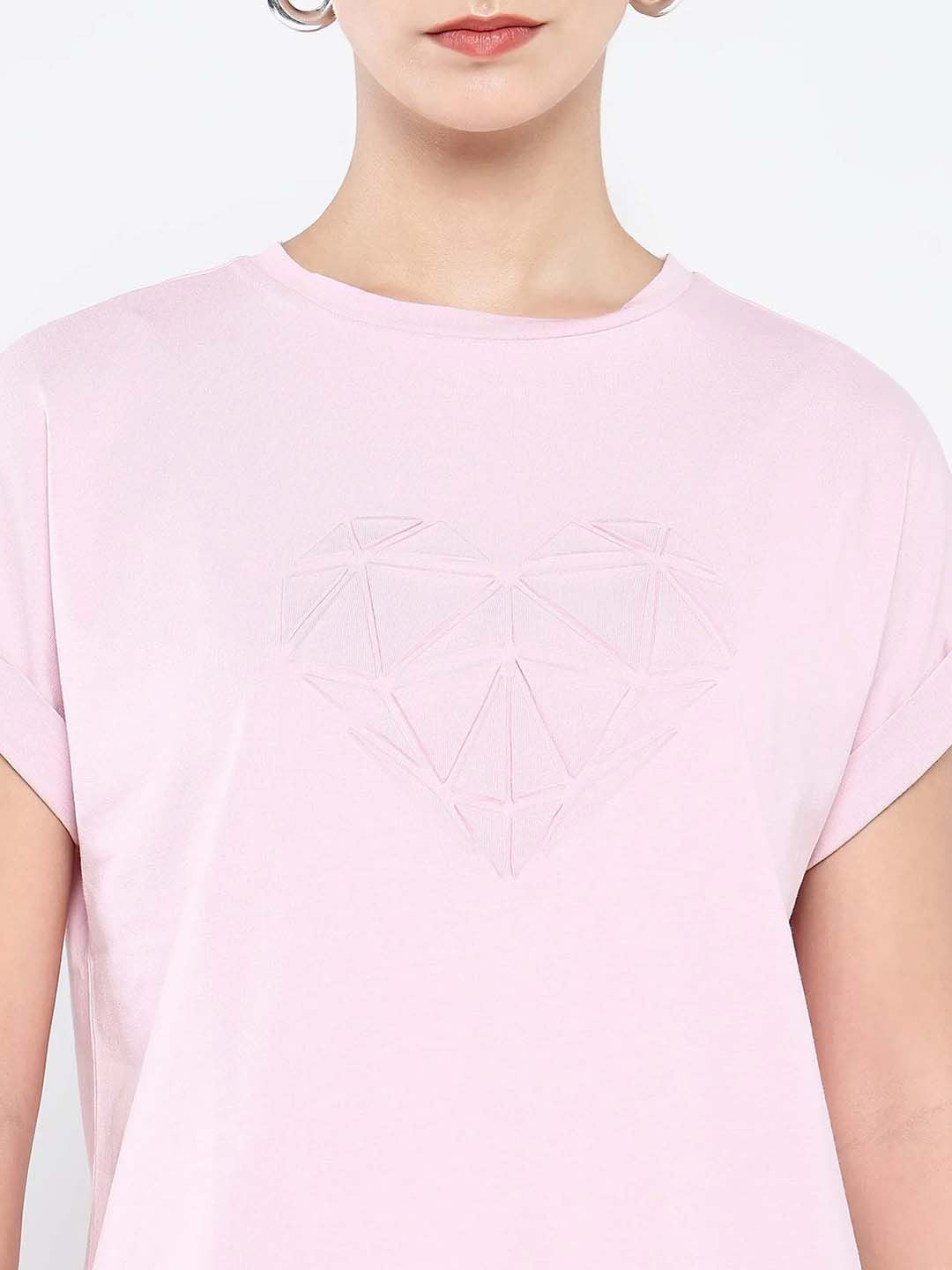 RAREISM Women Graphic Printed Round Neck Cotton Relaxed Fit T-shirt
