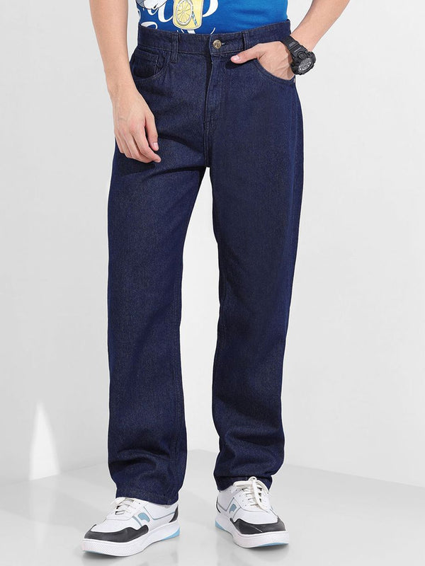 The Indian Garage Co Men Relaxed Fit Mid-Rise Low Distress Jeans