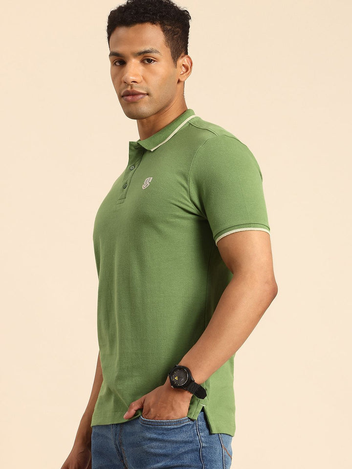 Being Human Polo Collar Pure Cotton T-shirt