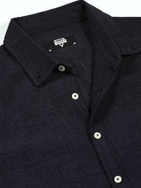 Thomas Scott Men Premium Button-Down Collar Solid Linen Casual Shirt