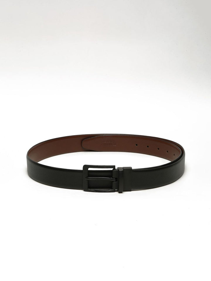 Teakwood Leathers Men Textured Leather Formal Belt