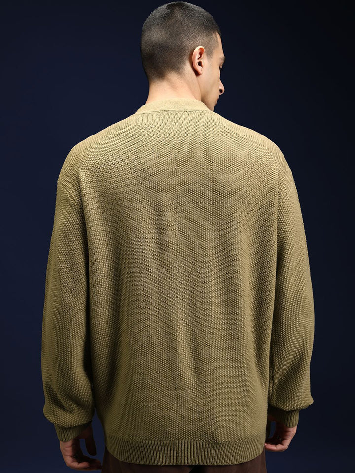 HIGHLANDER Men Embroidered Cardigan