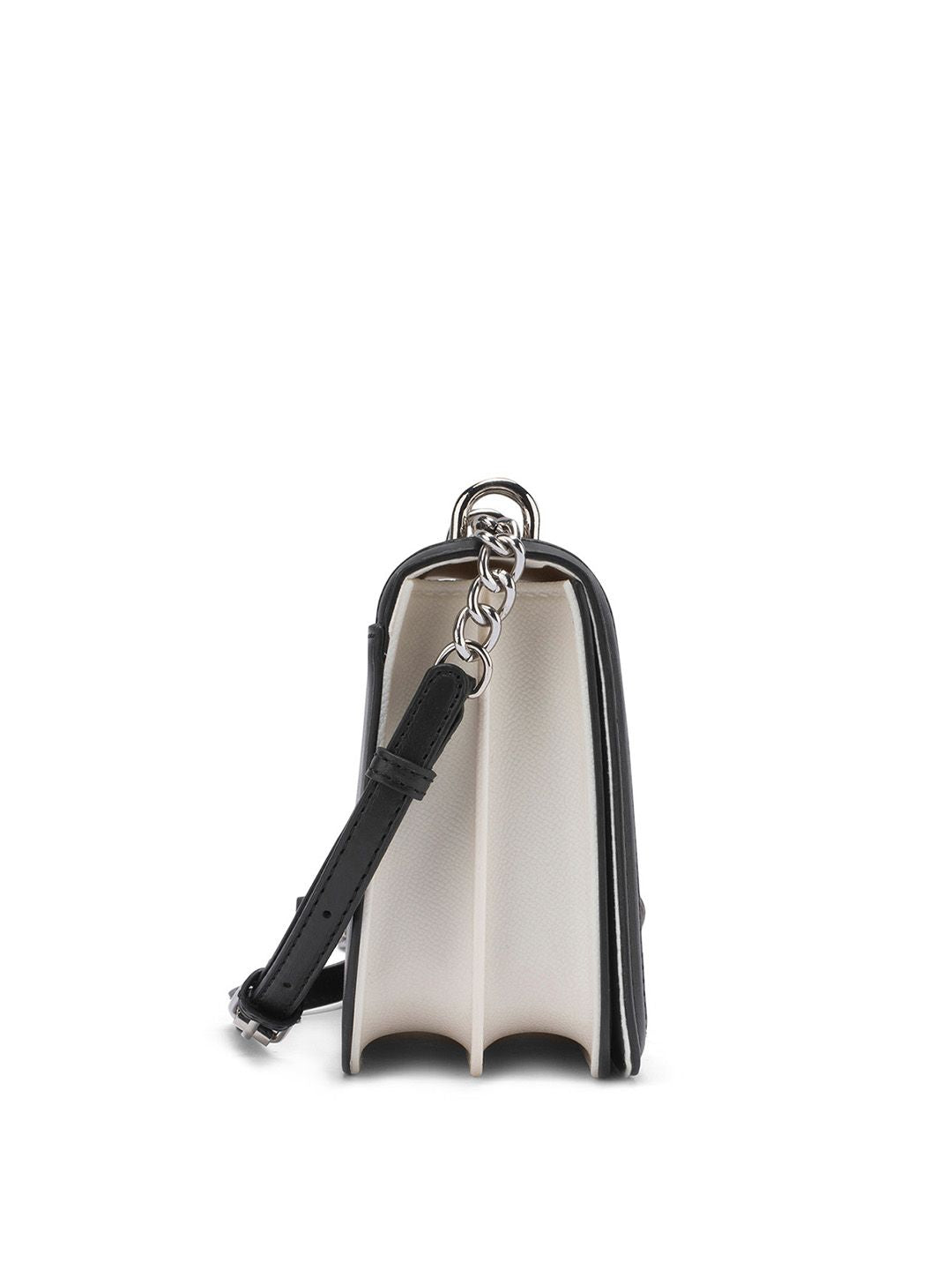 Lino Perros Colourblocked Structured Shoulder Bag With Detachable Sling Strap