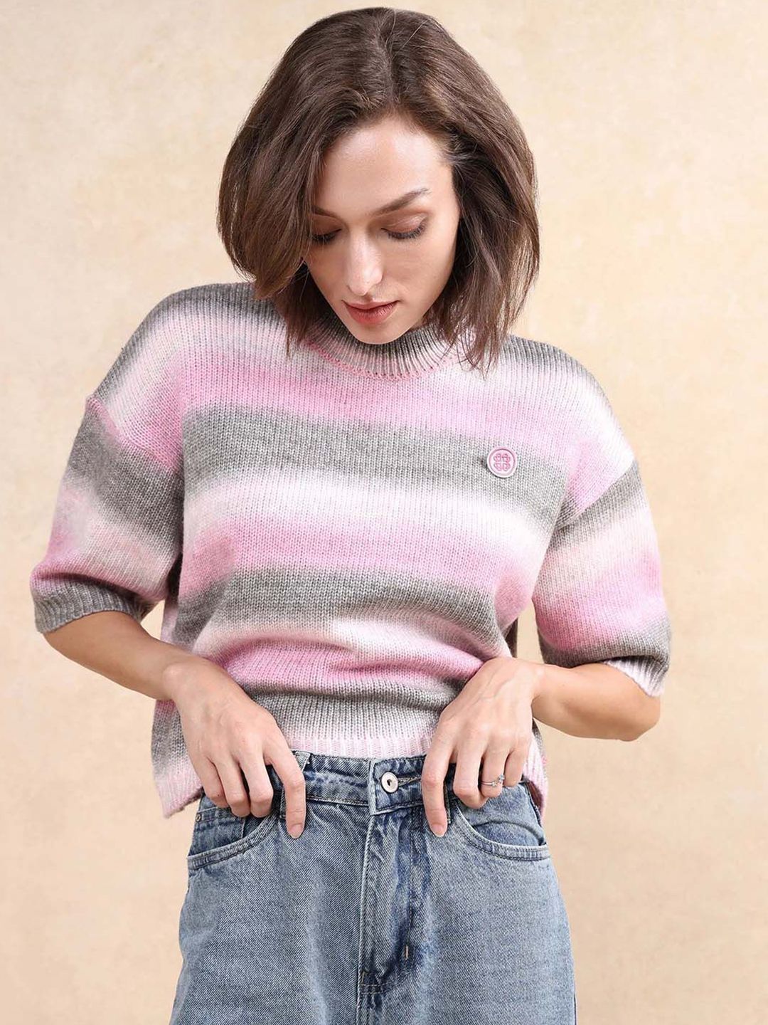 RAREISM Women Striped Pullover