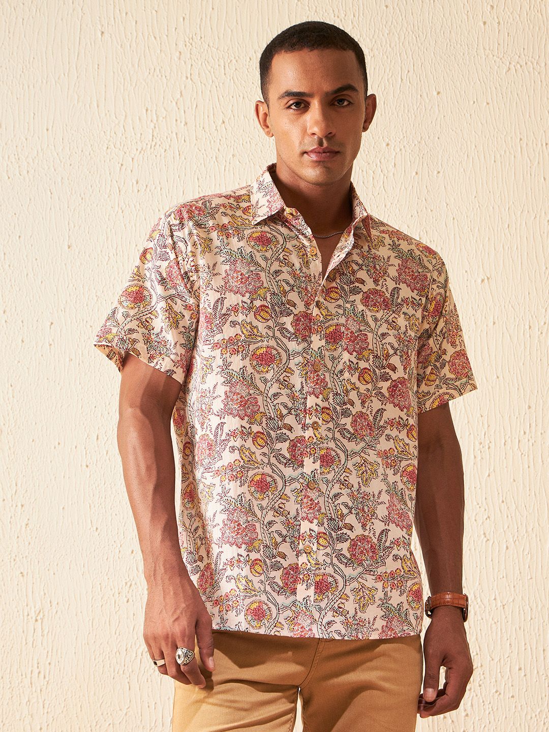DENNISON Men Smart Block Printed Casual Shirt