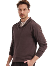 RARE RABBIT Men Solid Pullover Cotton Sweater