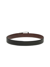 Teakwood Leathers Men Textured Leather Reversible Formal Belt