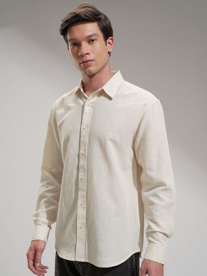 Highlander Men Cotton Linen Casual Shirt