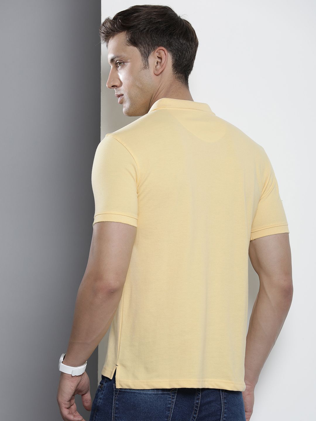The Indian Garage Co Polo Collar Applique T-shirt