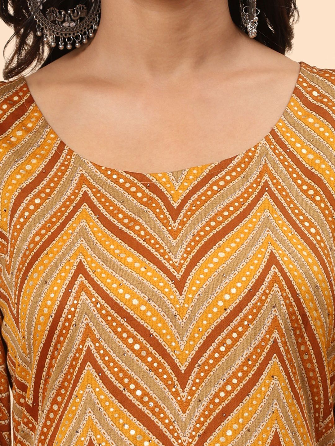 Mamicha Women Printed Regular Pure Cotton Kurta with Palazzos & With Dupatta