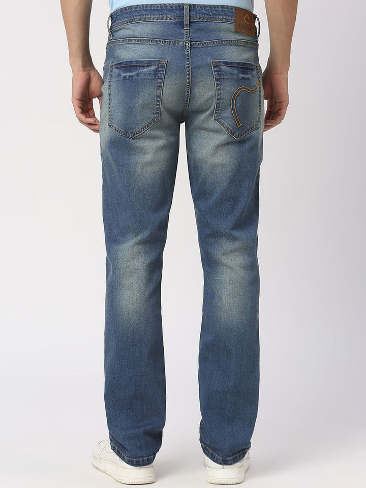 Being Human Men Slim Straight Fit Clean Look Light Fade Jeans