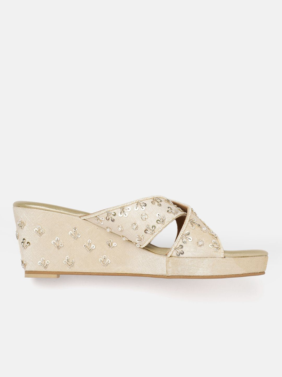 House of Pataudi Embellished  Wedges
