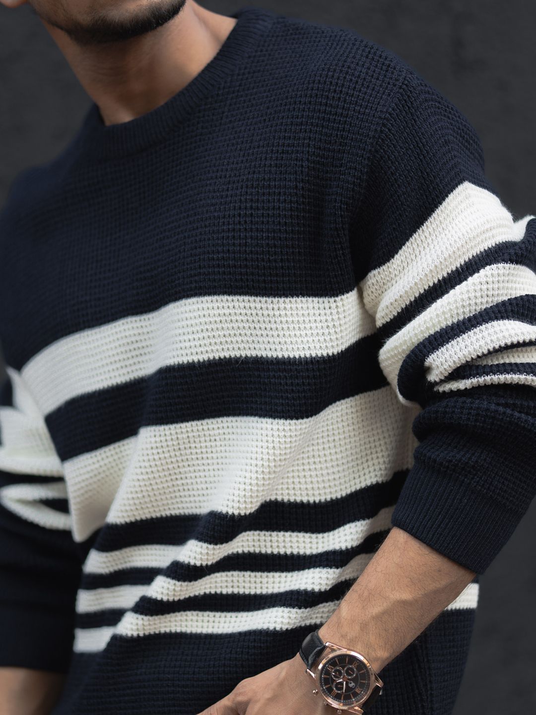 Powerlook Men Striped T-shirt