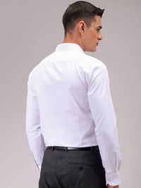 The Indian Garage Co. X Luxe Men Cutaway Collar Micro Ditsy Printed Slim Fit Formal Shirt