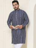 SOJANYA PLUS Kurta Lurus Kolar Mandarin Sulam Bunga