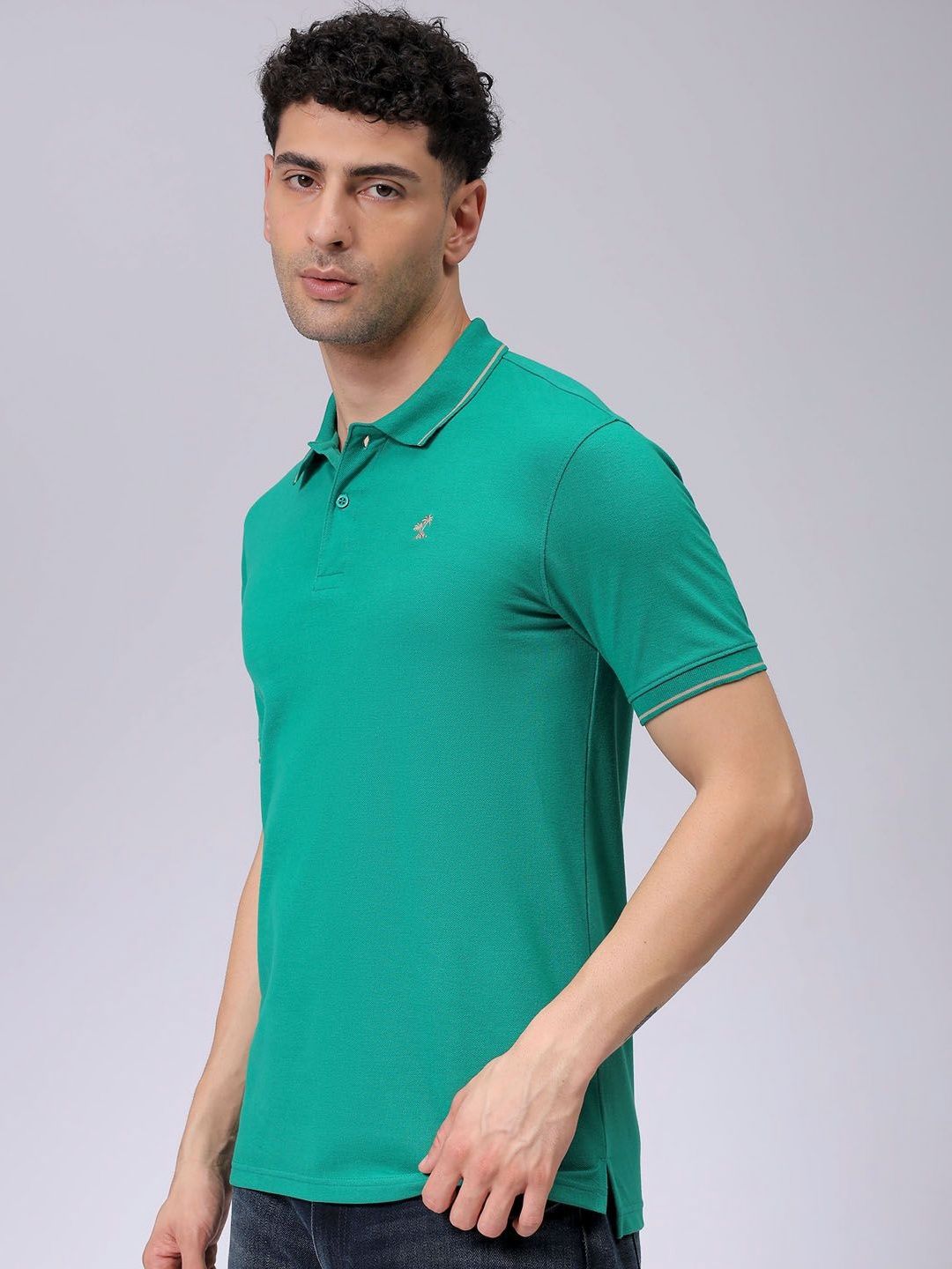 The Indian Garage Co Men Polo Collar T-shirt