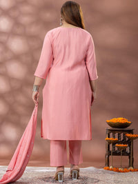 Kurta Sulam Bunga Mamicha Dengan Palazzos & Dupatta