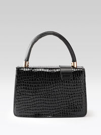 DressBerry Textured Structured Satchel with Belt Detail