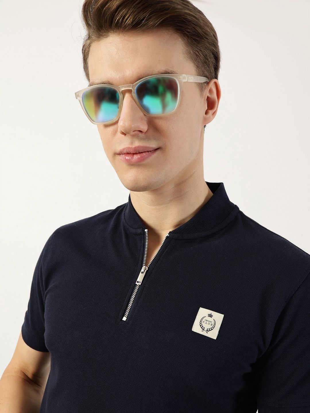 Thomas Scott Men Mandarin Collar T-shirt