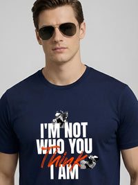 ADRO Men Typography Printed T-shirt