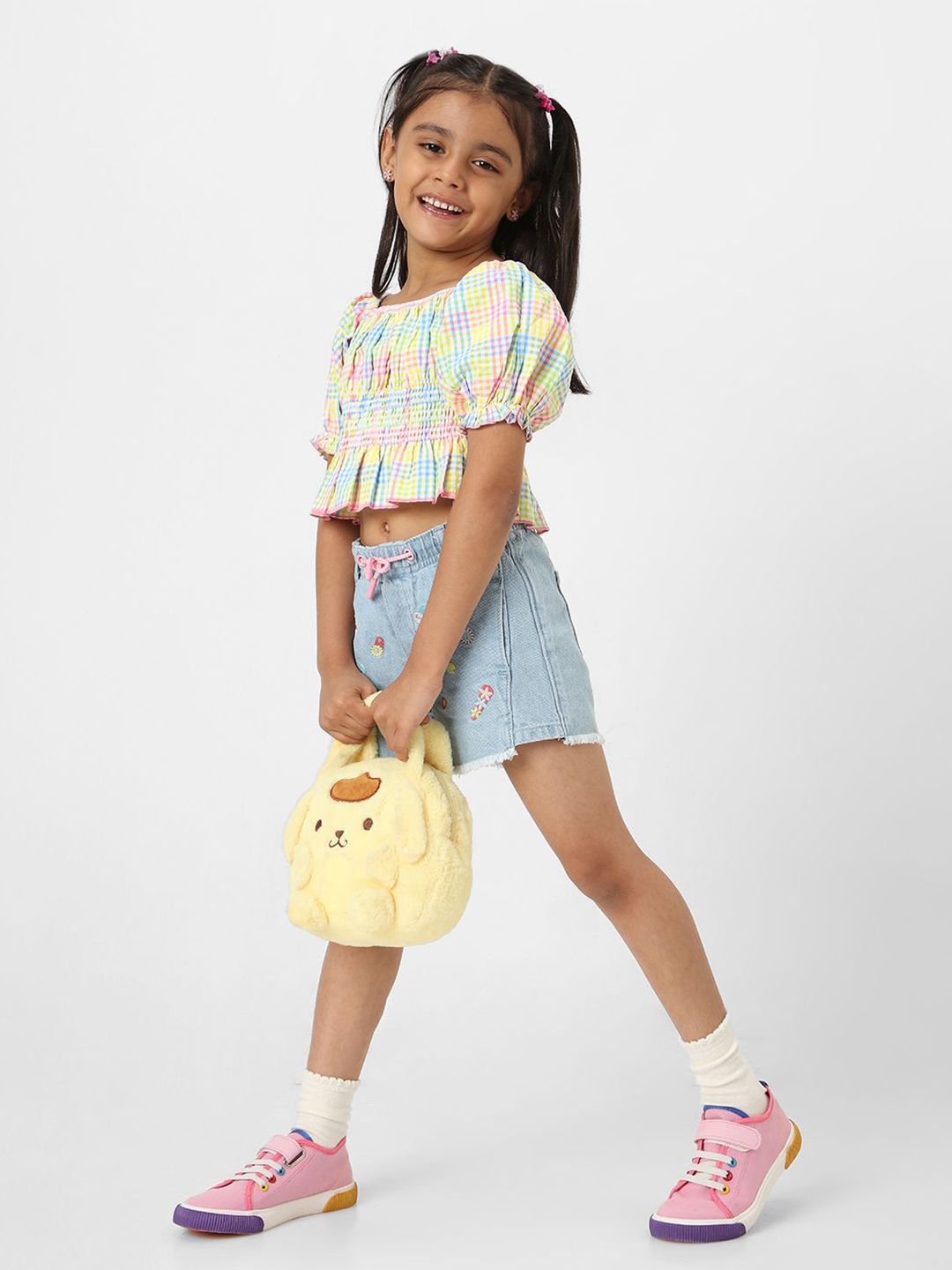 Nauti Nati Girls' Printed Cropped Top