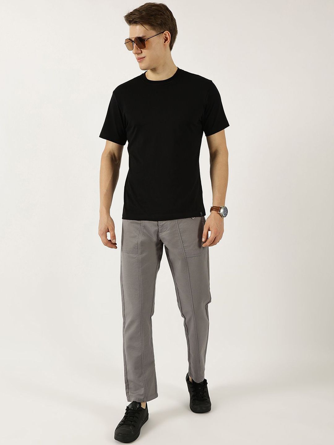 Thomas Scott Men Smart Easy Wash Cargos Trousers
