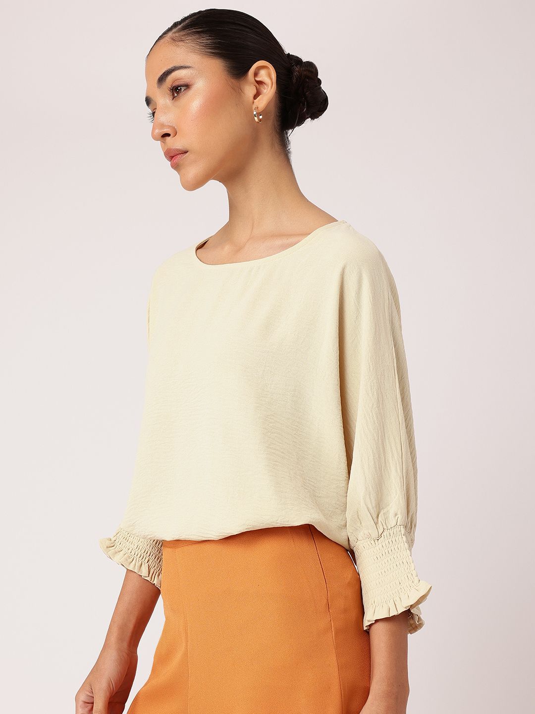 DressBerry Modern Essentials Crinkled Top