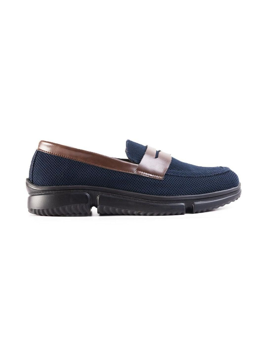 MONKSTORY Gravity Lift Supreme Comfort Mesh Slip-On Sneakers - Navy & Brown